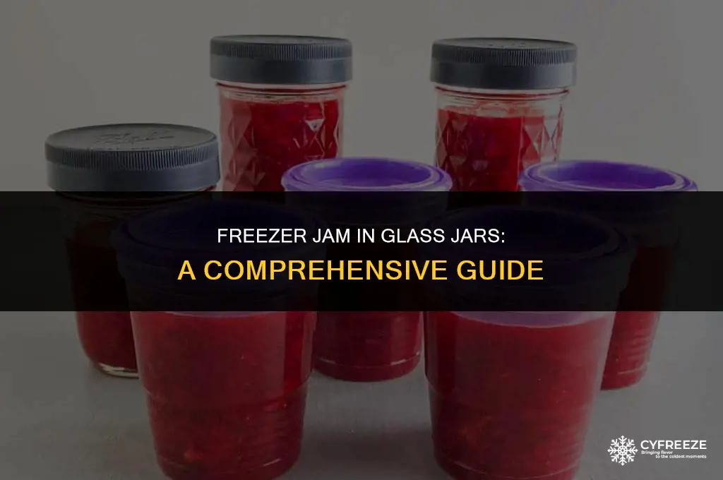 can i put freezer jam in glass jars