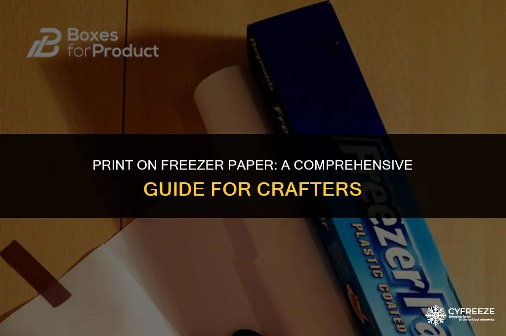 can i put freezer paper through the printer