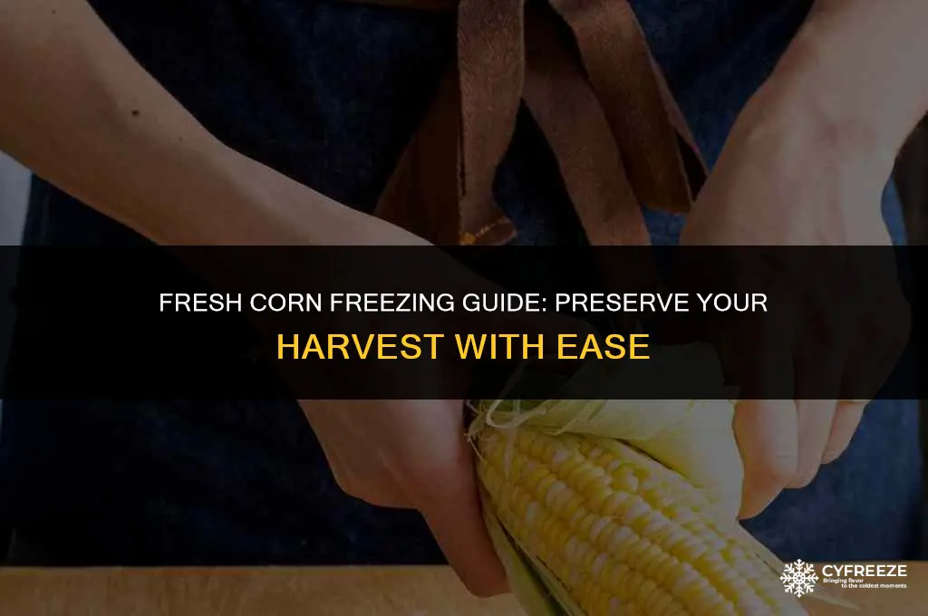 can i put fresh corn in the freezer