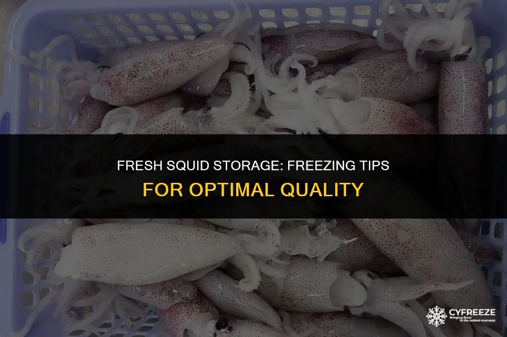 can i put fresh squid in freeze