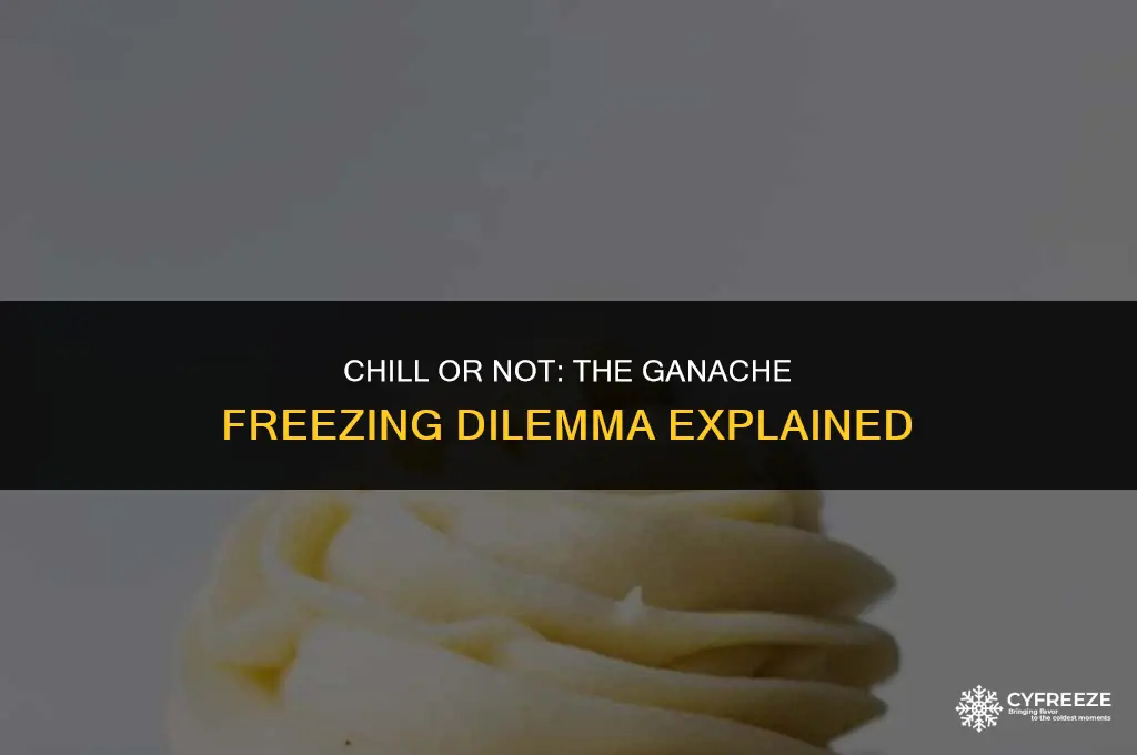 can i put ganache in freezer to set