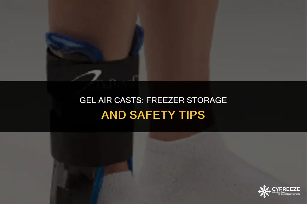 can i put gel air cast in freezer