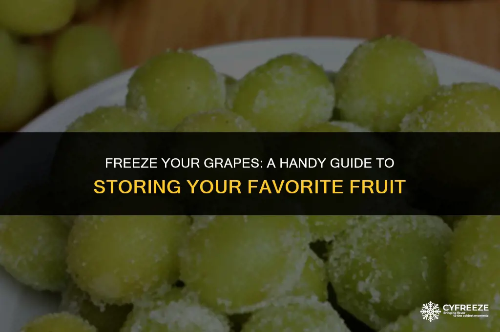 can i put grapes in the freezer