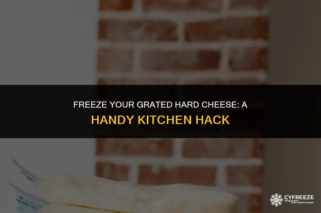 can i put grated hard heese in the freezer