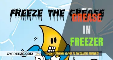 Grease Storage Simplified: Freezing Grease Safely and Effectively