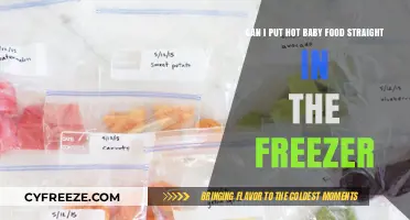 Freezing Hot Baby Food: A Guide to Safe and Convenient Storage