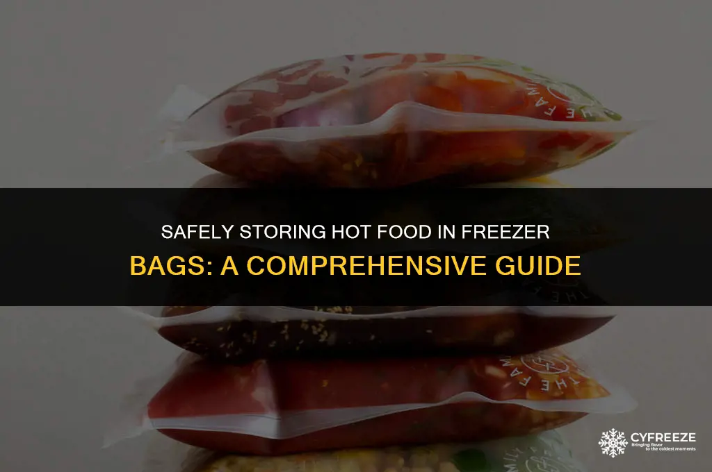 can i put hot food in freezer bags