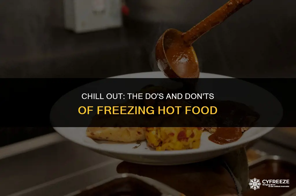 can i put hot things in the freezer to cool