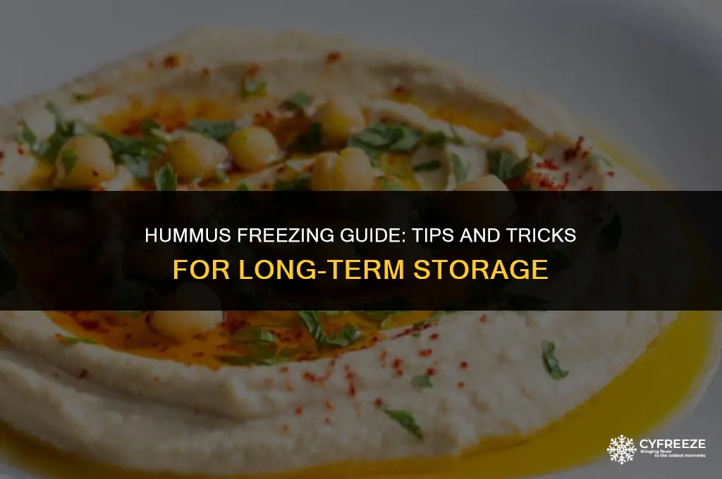 can i put hummus in the freezer