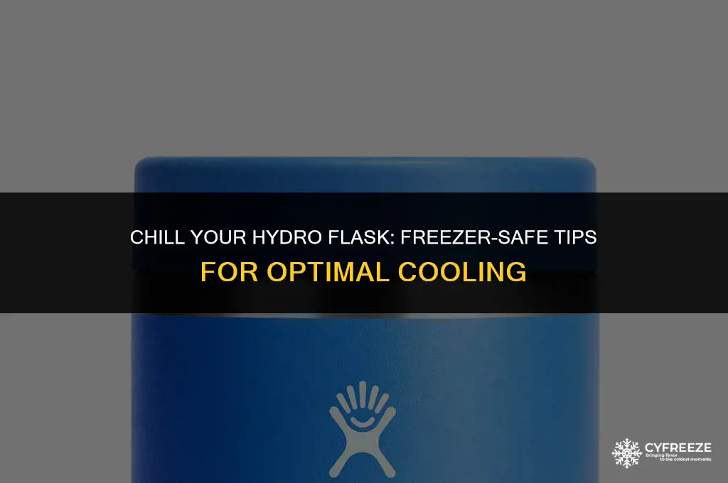 can i put hydro flask in freezer lid off