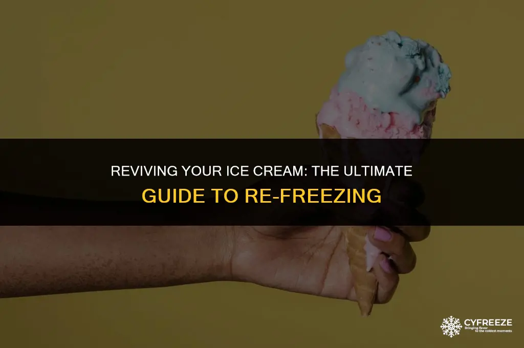 can i put ice cream back in the freezer