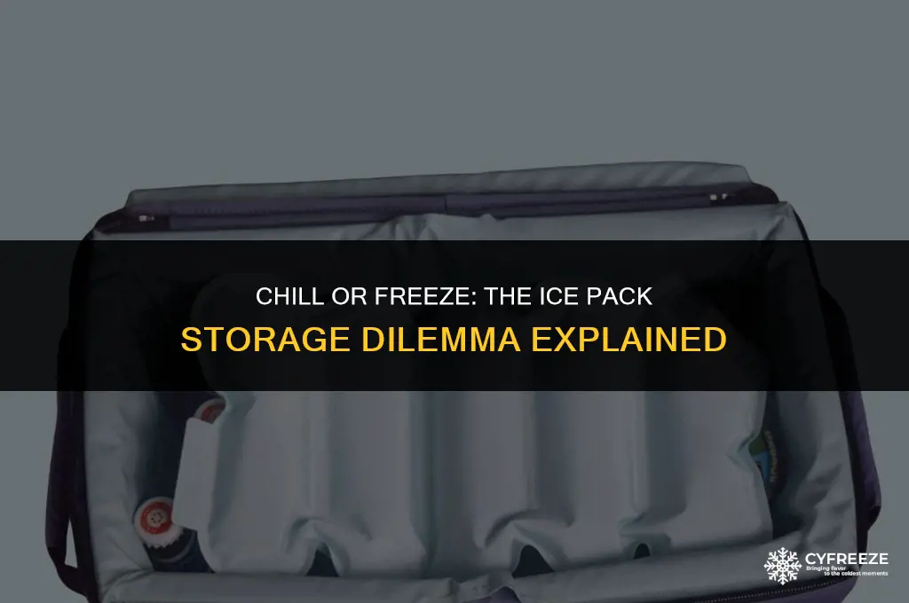 can i put ice pack in thhe freezer