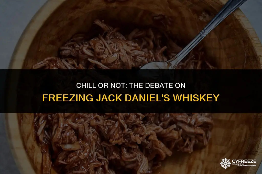 can i put jack daniels in the freezer