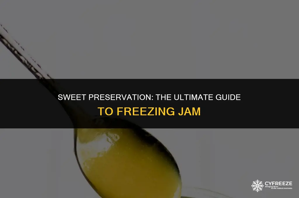 can i put jam in freezer