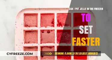 Quick Chill: Accelerating Jello Setting in the Freezer