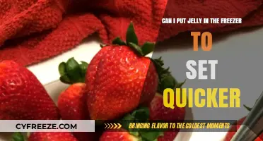 Quick Chill: Accelerating Jelly Setting in the Freezer
