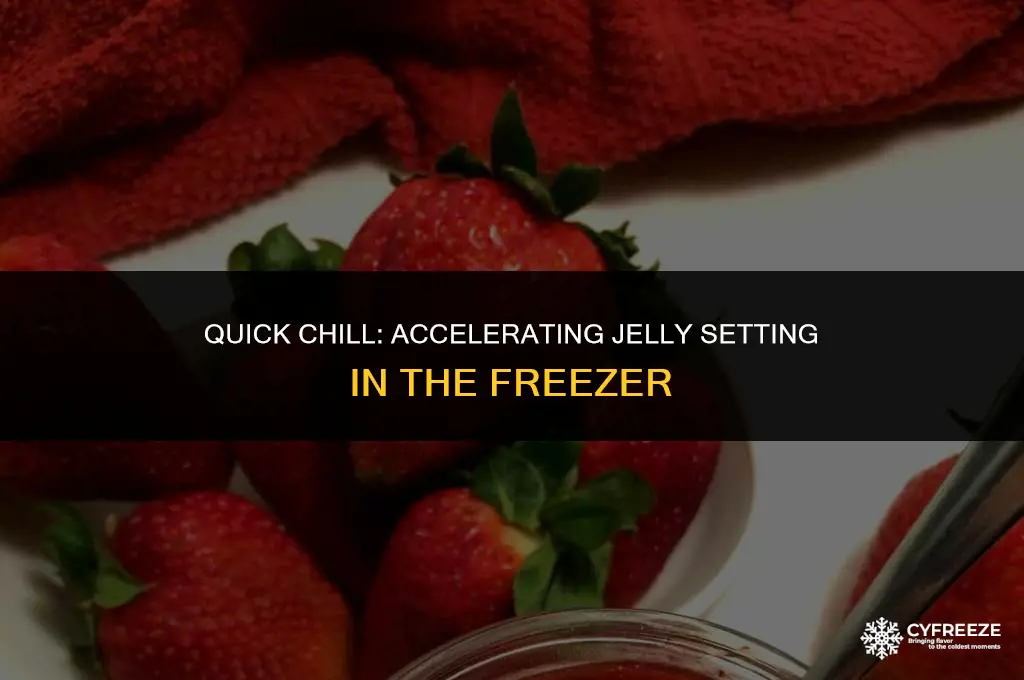 can i put jelly in the freezer to set quicker