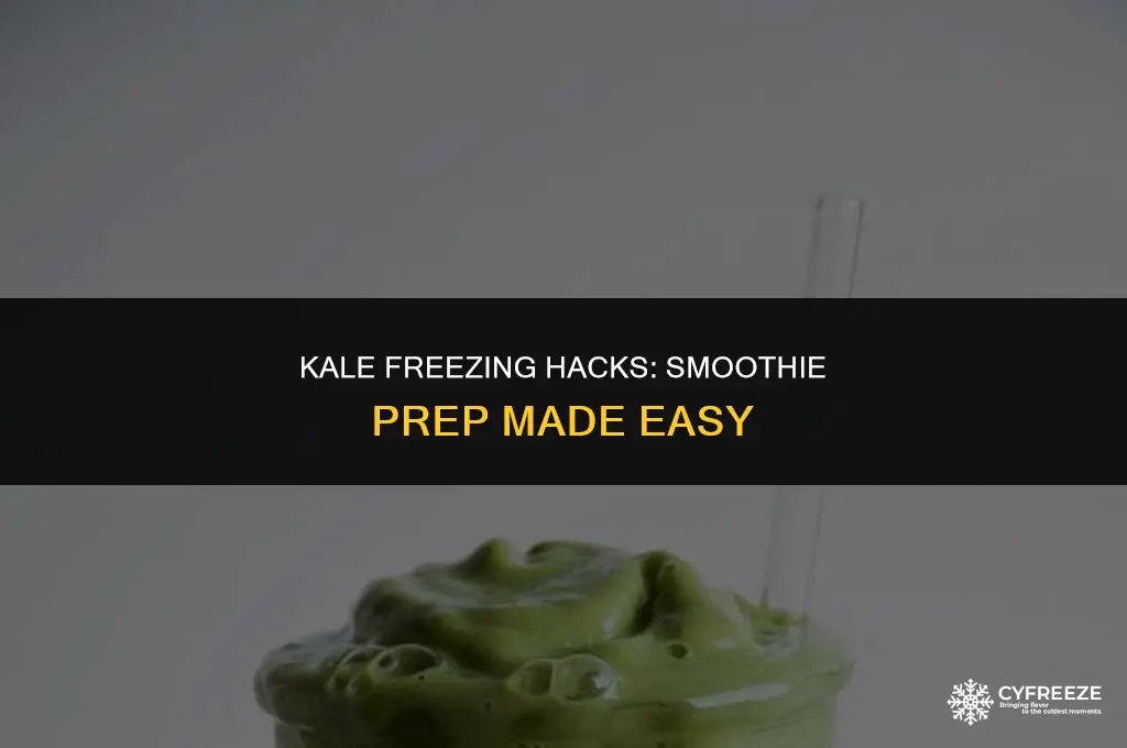 can i put kale in the freezer for smoothies