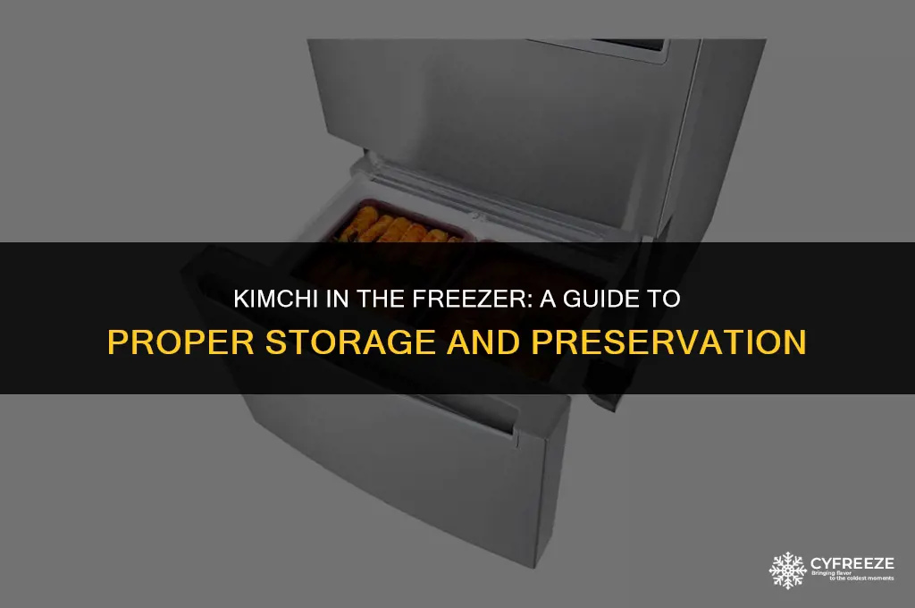 can i put kimchi in the freezer