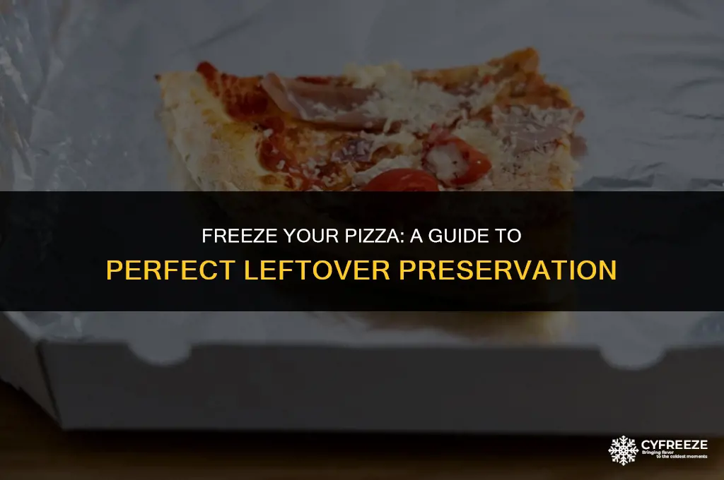 can i put leftover pizza in freezer