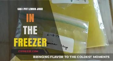 Chill Your Lemons: Freezing Lemon Juice for Longevity