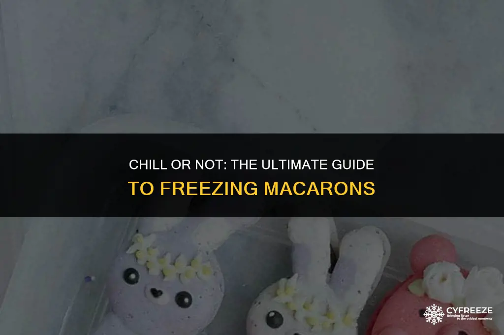 can i put macarons in freezer