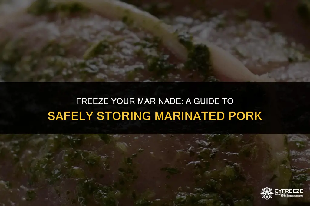 can i put marinated pork in freezer