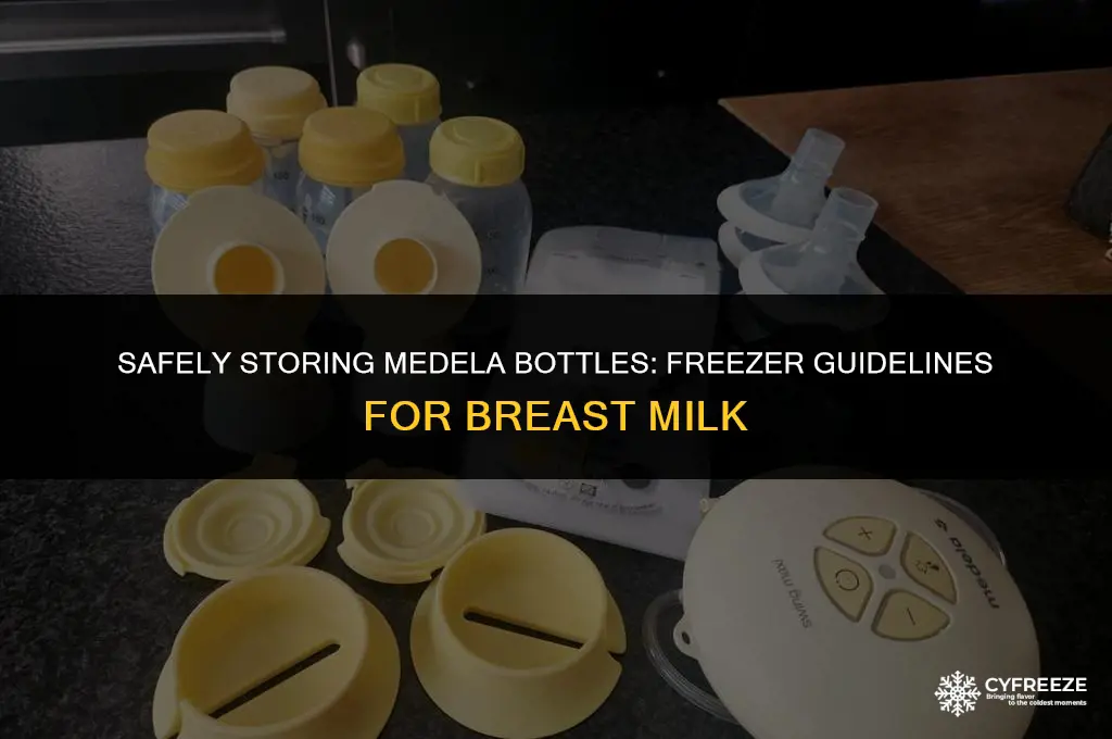 can i put medela bottles in freezer