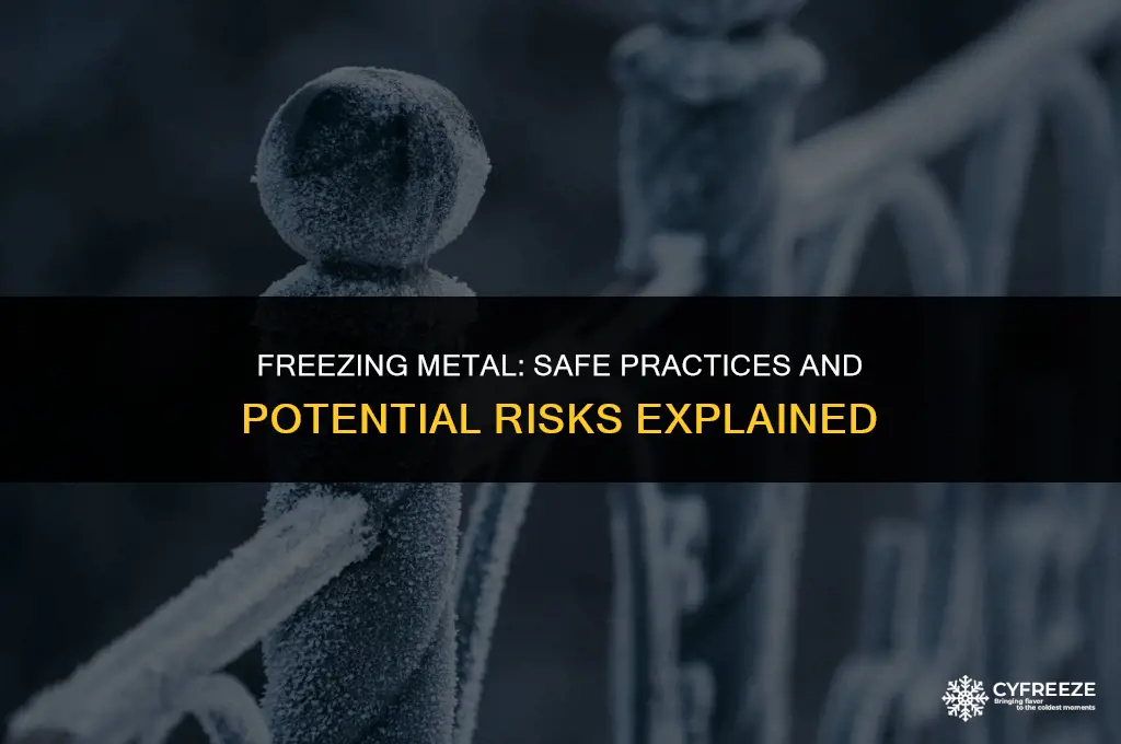 can i put metal in freezer
