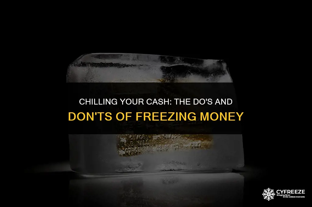 can i put money in the freezer