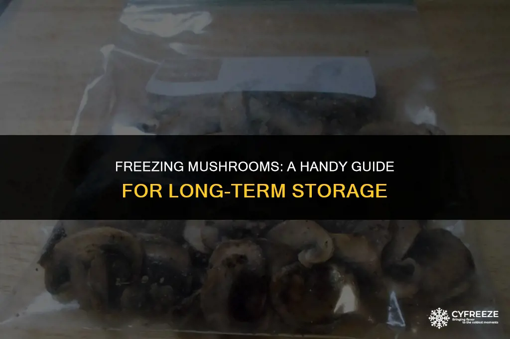 can i put mushroom in freezer