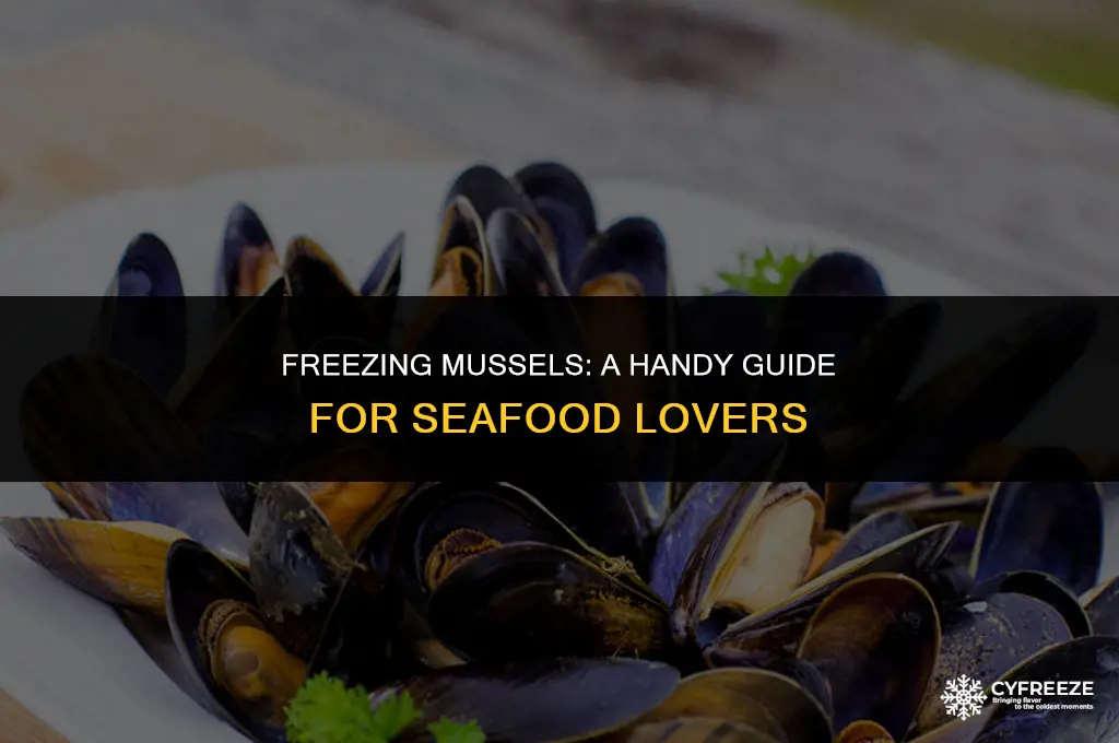 can i put mussels in the freezer