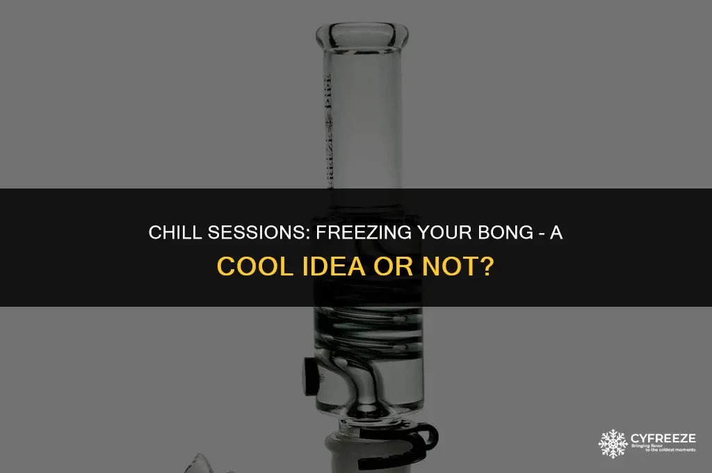 can i put my bong in the freezer