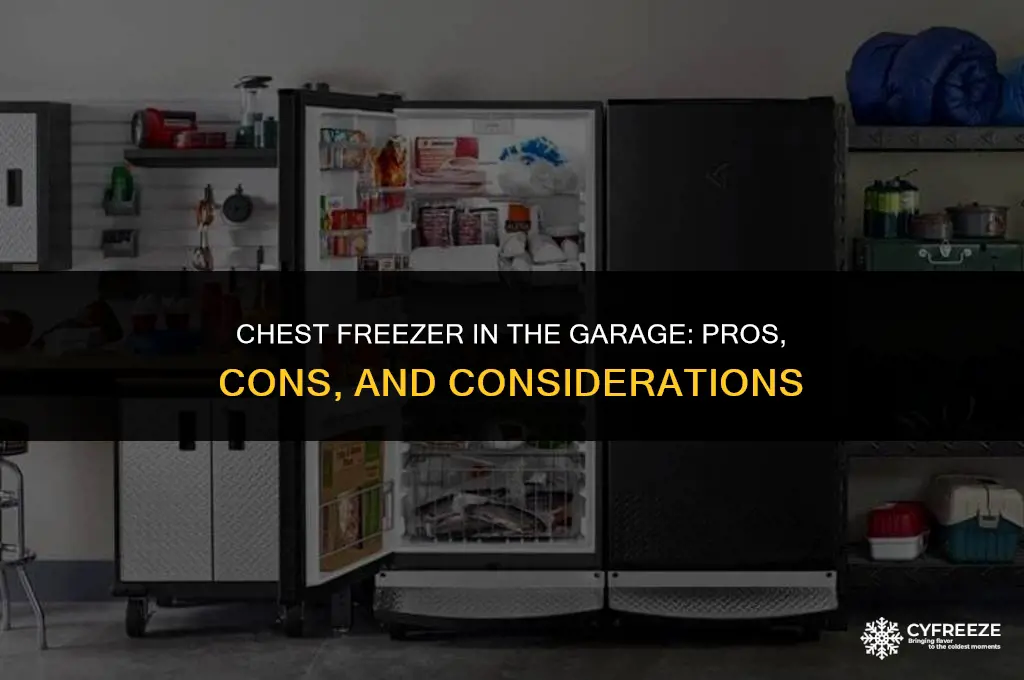 can i put my chest freezer in the garage