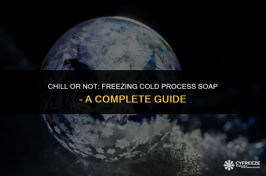 can i put my cold process soap in the freezer