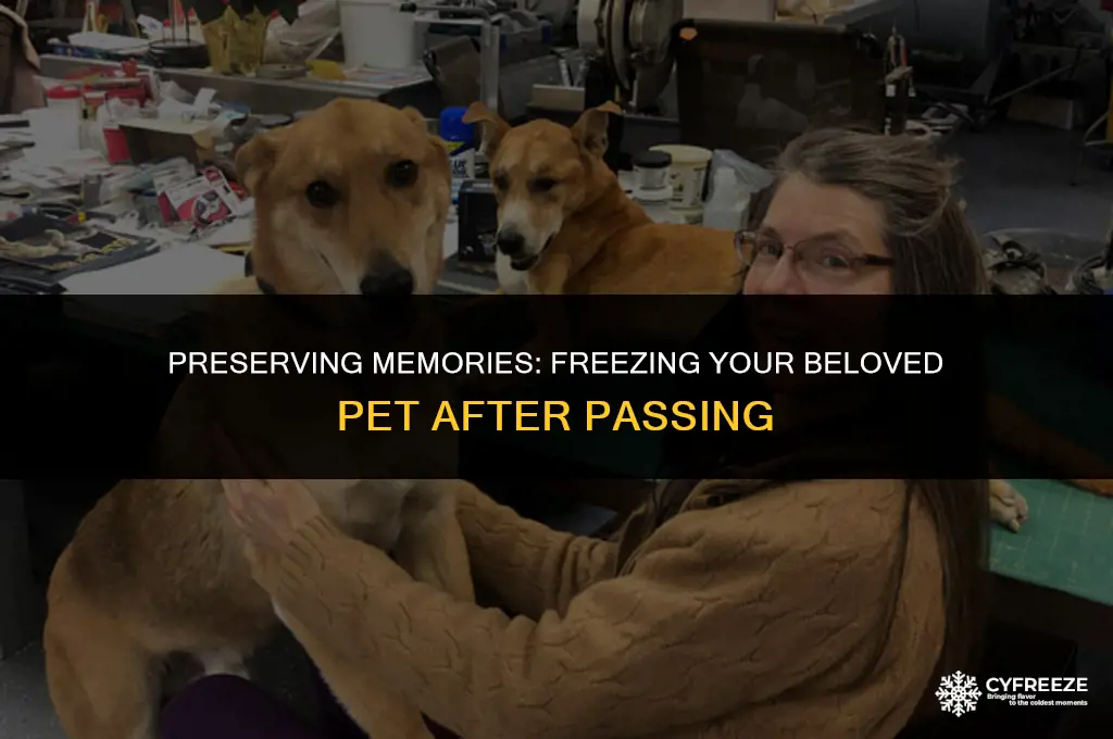 can i put my dead dog in the freezer