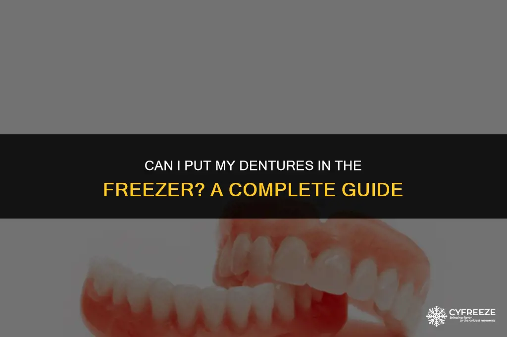 can i put my dentures in the freezer