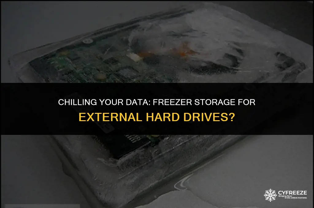can i put my external hard drive in the freezer