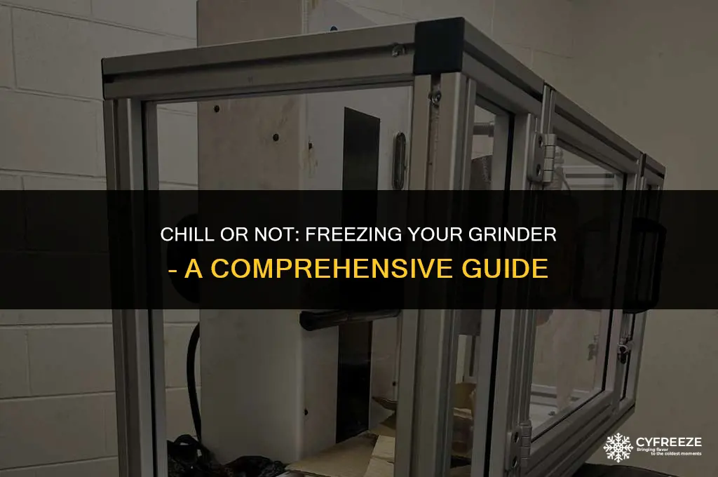 can i put my grinder in the freezer