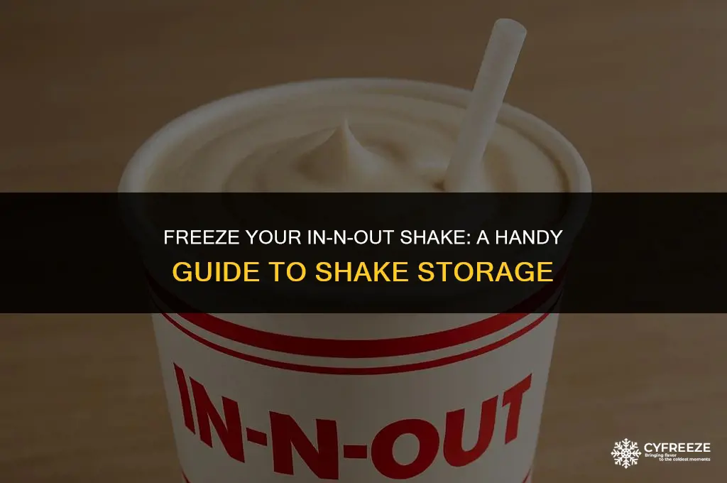 can i put my innout shake in freezer
