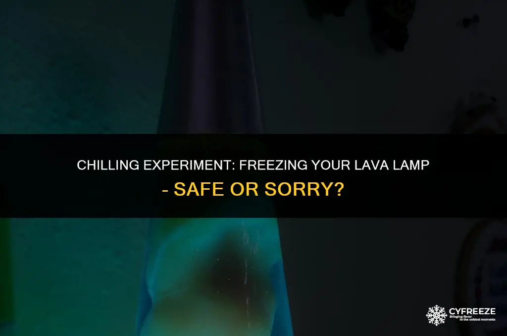 can i put my lava lamp in the freezer