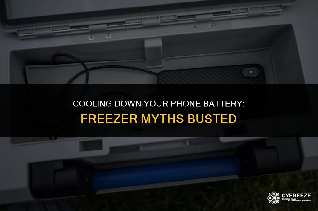 can i put my phone battery in the freezer