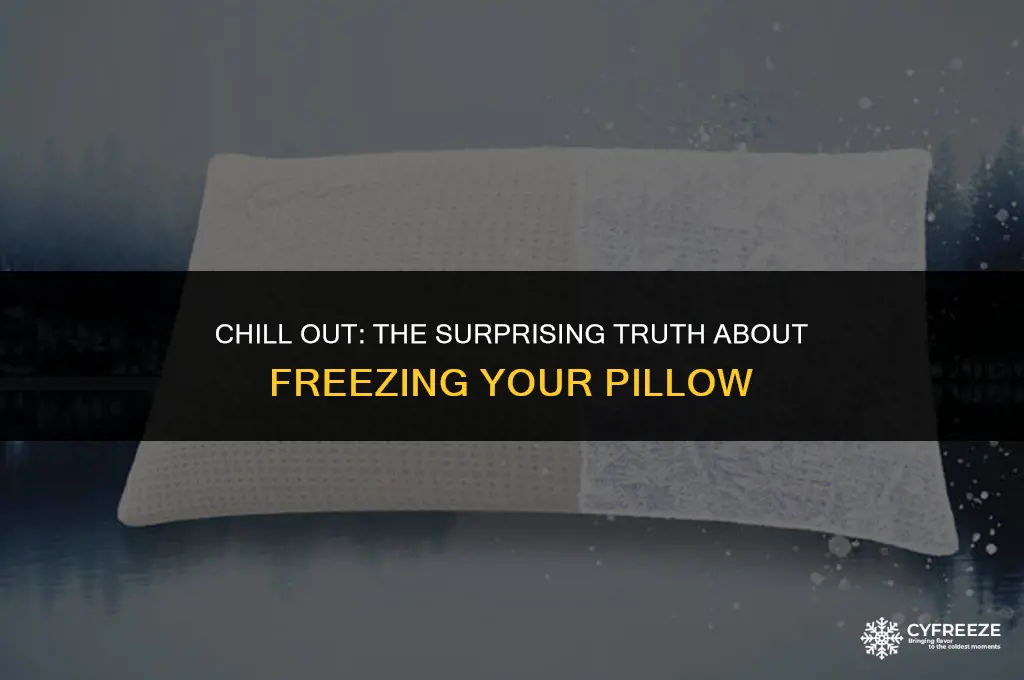 can i put my pillow in the freezer