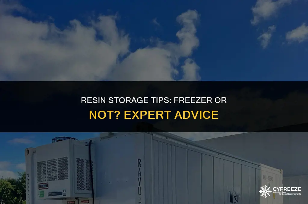 can i put my resin in the freezer