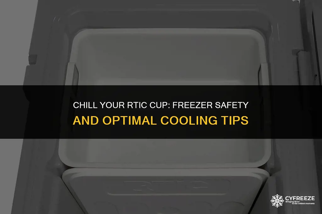 can i put my rtic cup in the freezer