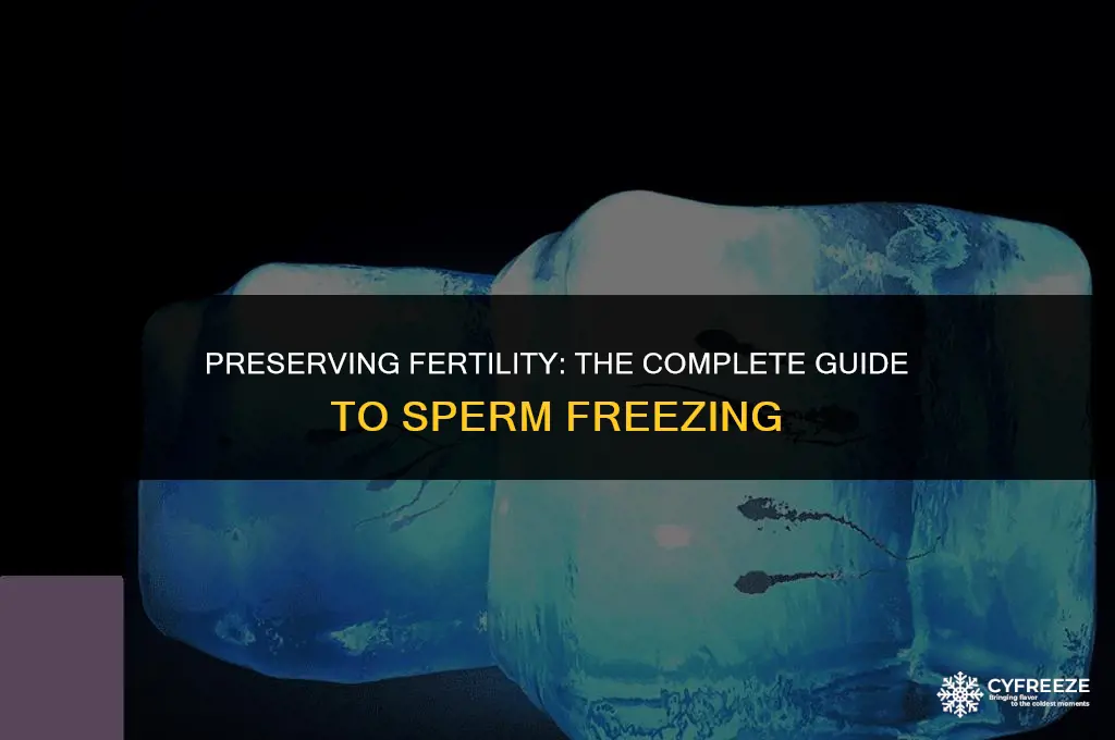 can i put my sperm in the freezer