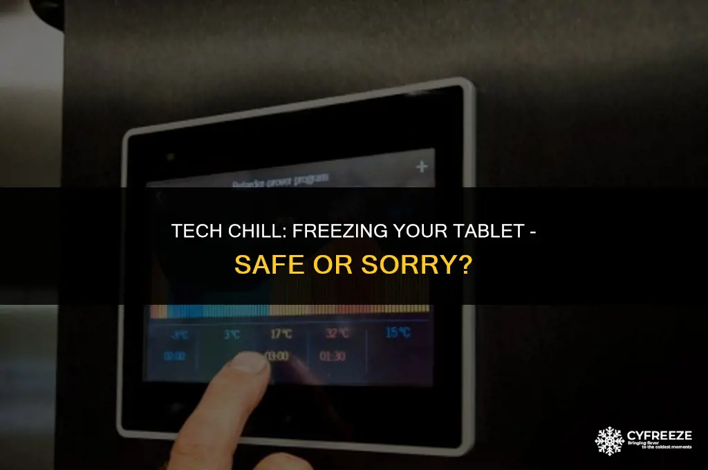 can i put my tablet in the freezer