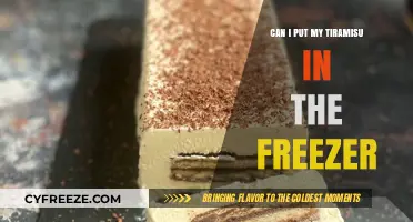 Tiramisu Freeze: A Guide to Safely Storing Your Dessert