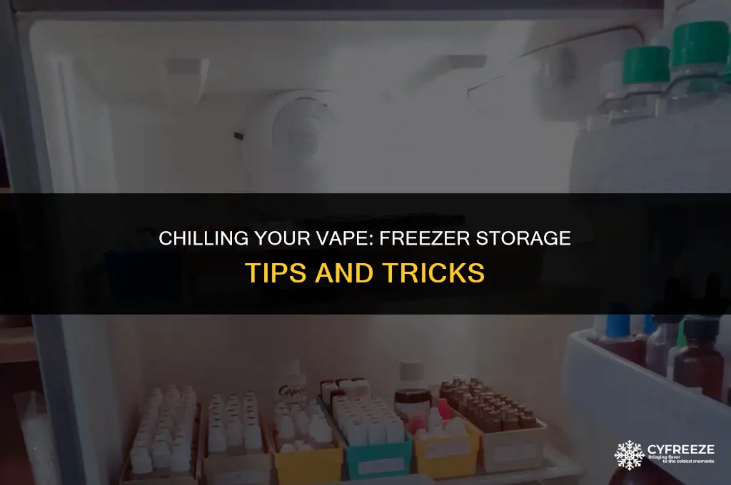 can i put my vape in the freezer