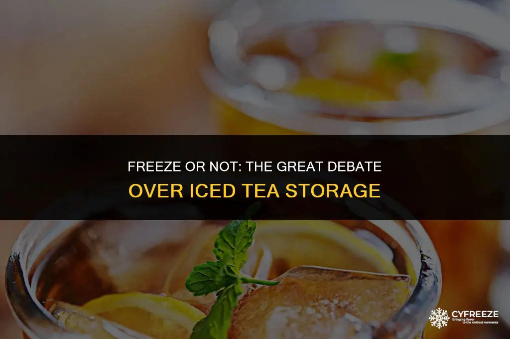 can i put not your mothers tea in the freezer
